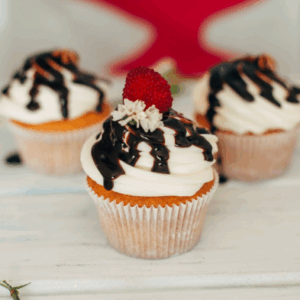 Cupcake de frambuesa