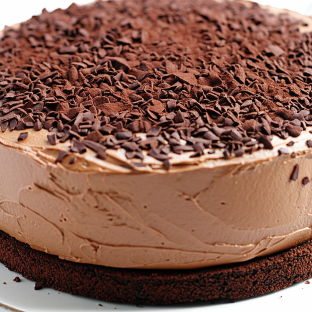 Tarta de mousse de chocolate