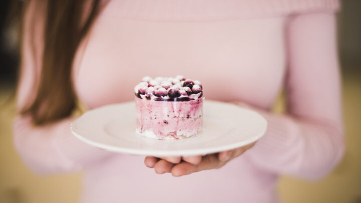 Mini tarta de arándanos