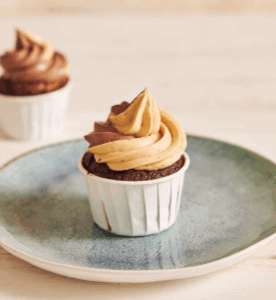 cupcakes de chocolate y caramelo