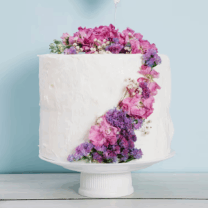 tarta de boda con flores